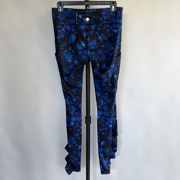 Lululemon High Rise Leggings with Leg Ruching - sz 6 - Picture 2 of 5